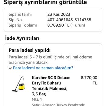 Amazon Kaynaklı Sipariş İptali Mağduriyeti