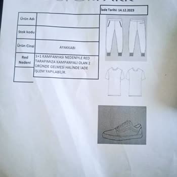 Slazenger Ayakkabı Değişimi