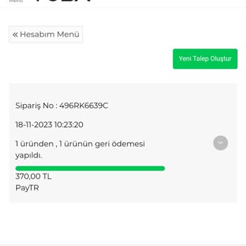 Tuba Butik İade Ödemesi Yapılmadı