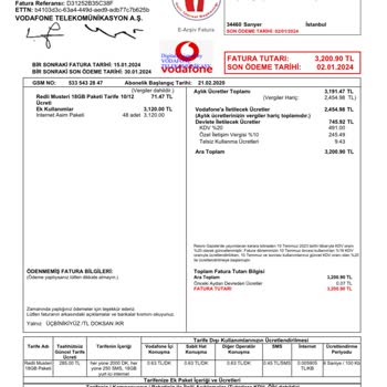 Vodafone Kullanmadığım Faturayı Bana Ödetmek İstiyor