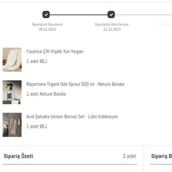 Madame Coco Sipariş Gecikmesi Ve Cevap Alamama