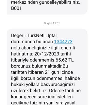 TurkNet 3 Sene Sonra Fatura Çıkarttı Ve Muhatap Kimse Yok
