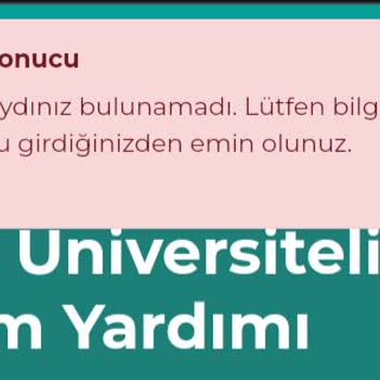İBB Burs Sonucu Kayıt Bulunamadı