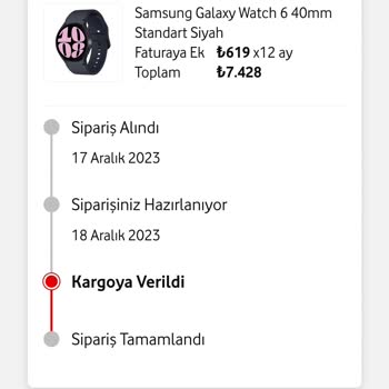 Vodafone Tarifeye Ek Cihaz Satın Aldım