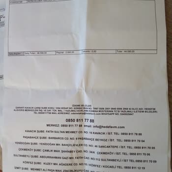 Hedef AVM Teslim Olmayan Ürünün İptali