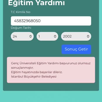 İbb Genç Üniversiteli Bursu