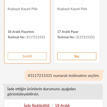 Trendyol Eksik Yemek Ve Hayal Kırıklığı