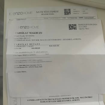 Enza Home Bahçelievler Teslimatı Yapmıyor