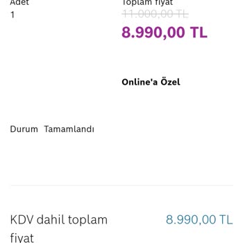 Bosch Geciken Süpürge Teslimatı