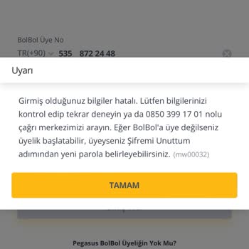 Flypgs Bol Bol Üye Girişi Yapamama