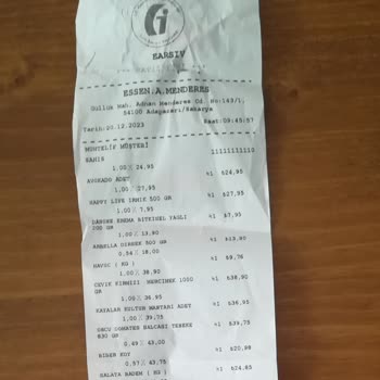 Essen Market Bozulmuş Ürün Geç Teslimat