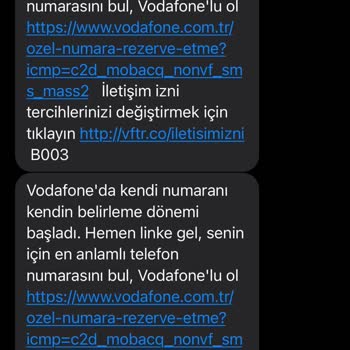 Vodafone Engellenemeyen Kampanya Mesajları