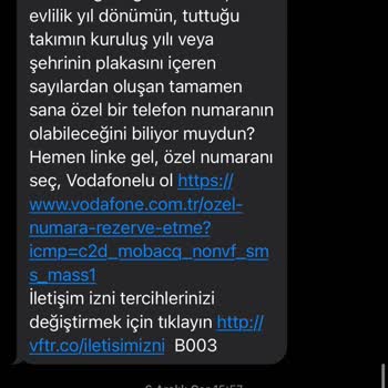Vodafone Engellenemeyen Kampanya Mesajları