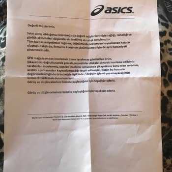 ASICS Olgarlar 2 Ayda Sökülen Spor Ayakkabısına Üretim Hatası Yok Dedi!