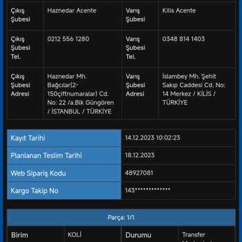 Sürat Kargo Ürünüm Hala Elime Ulaşmadı