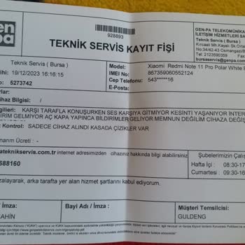 Genpa Xiaomi Redmi Note11 Pro Sürekli Bozuluyor.