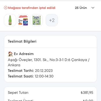 A101 Kapıda Bilgi Dişi Sipariş İptal Ediyor