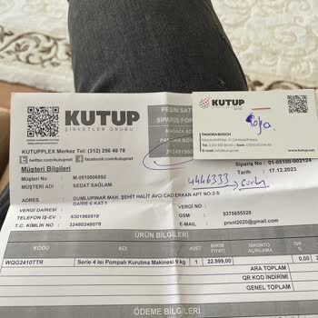 Bosch Kurutma Makinesi Teslimatı