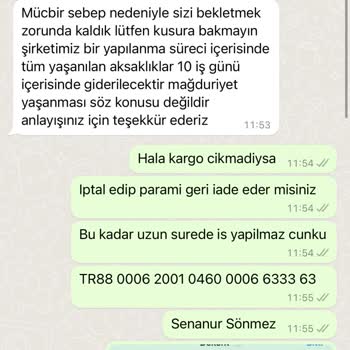 Nare Giyim Üründe Yollamıyor Paramızı Da İade Etmiyor!