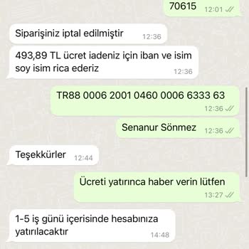 Nare Giyim Üründe Yollamıyor Paramızı Da İade Etmiyor!