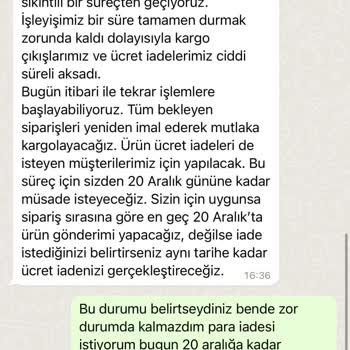 Nare Giyim Üründe Yollamıyor Paramızı Da İade Etmiyor!