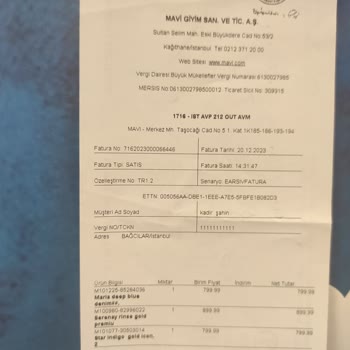 Mavi Mağaza Personel Saygısızlığı