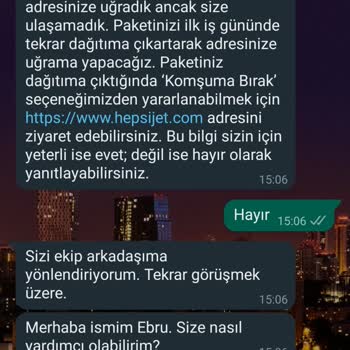 Hepsijet Kargo Firması Hakkında Şikayet