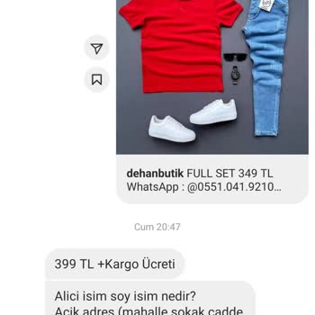 Dehanbutik (Instagram) Yanlış Ve Kusurlu Ürün Hayal Kırıklığı