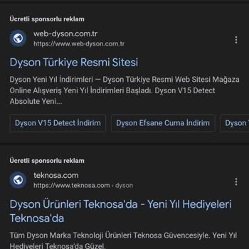 Dyson Sahte Sitesinden Yapılan Alışveriş