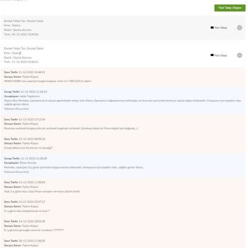 Çetinkaya İnternet Sitesinden Alışverişte Yaşanan Gecikme Ve İletişim Sorunları