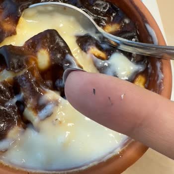 Karafırın Sütlacın İçinden Çıkan Metal Parçalar