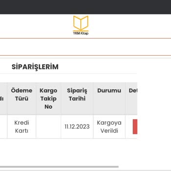 YKMkitap Ücretini Ödeyerek Sipariş Ettiğim Kitaplarım Gelmedi