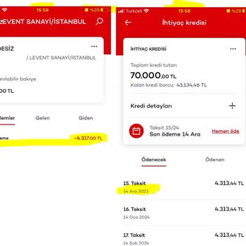 Akbank Ödenen Krediyi Ödenmemiş Göstermesi
