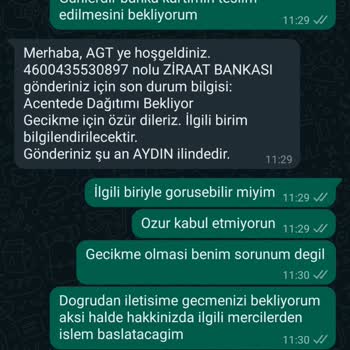 AGT Kurye Banka Kartı Teslimi