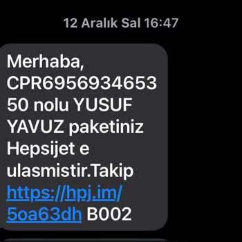 Hepsijet Kargo Firması Sorumsuzluğu