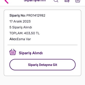 Gratis Siparişin Kargoya Verilmemesi