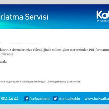 TÜRKSAT Kablo TV, Taahhütname Ve Sözleşme Belgelerimi Vermiyor