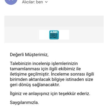 A101.com Dan Sipariş Verdiğim Tiamob Ürünüm Teslim Edilmedi