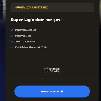 TOD Tv Sezonluk Süper Lig - Eğlence Paketi Sorunu