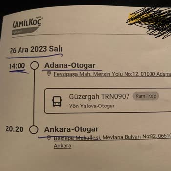 Kamil Koç Kalkış Saatimi Farklı Bir Saate Alması