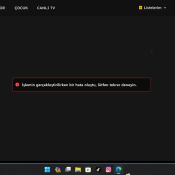 TOD Tv Web Bağlantı Sorunu