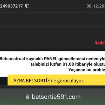 Betsortie Kazancımı Vermedi