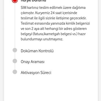 Online Olarak Hattı Vodafone'a Taşıma Sorunu
