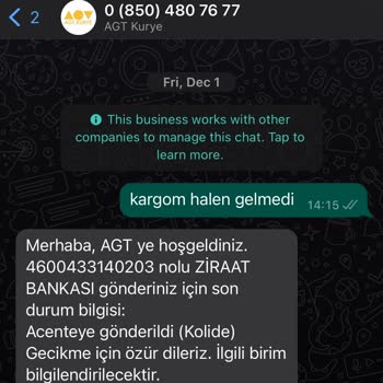 AGT Kurye (aynigunteslim.com) Teslim Edilmeyen Kargo Ve İlgisiz Firma