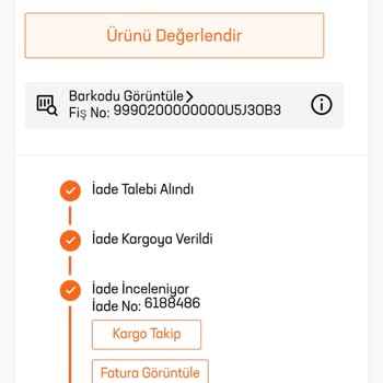 In Street Ürünü İadeye Yollamama Rağmen İademi Yapmıyorlar