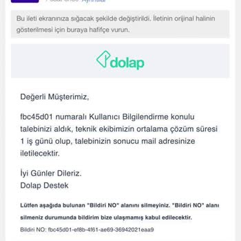 Dolap Haksız Şekilde Hesabımı Kapattı