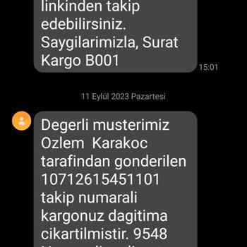 Sürat Kargo İstanbul Küçükçekmece Kanarya Şubesi Tarafından Kayıp Edilen Kargom