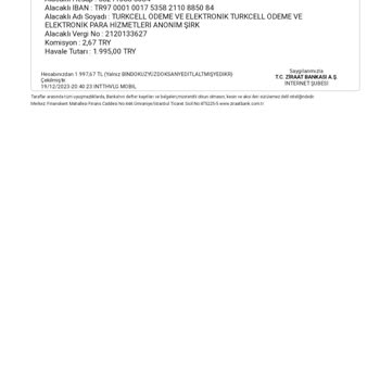 Paycell Havale Yaptığım Para Hesaba Düşmedi