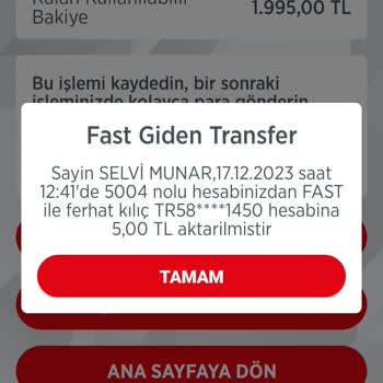 Ziraat Bankası Yanlış Hesaba Gönderilen EFT Hakkında