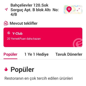 Yemeksepeti Fiyat Yanıltması. İle
